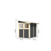  Karibu | Aanbouw Wandlitz 2 | Terragrijs 202931-01